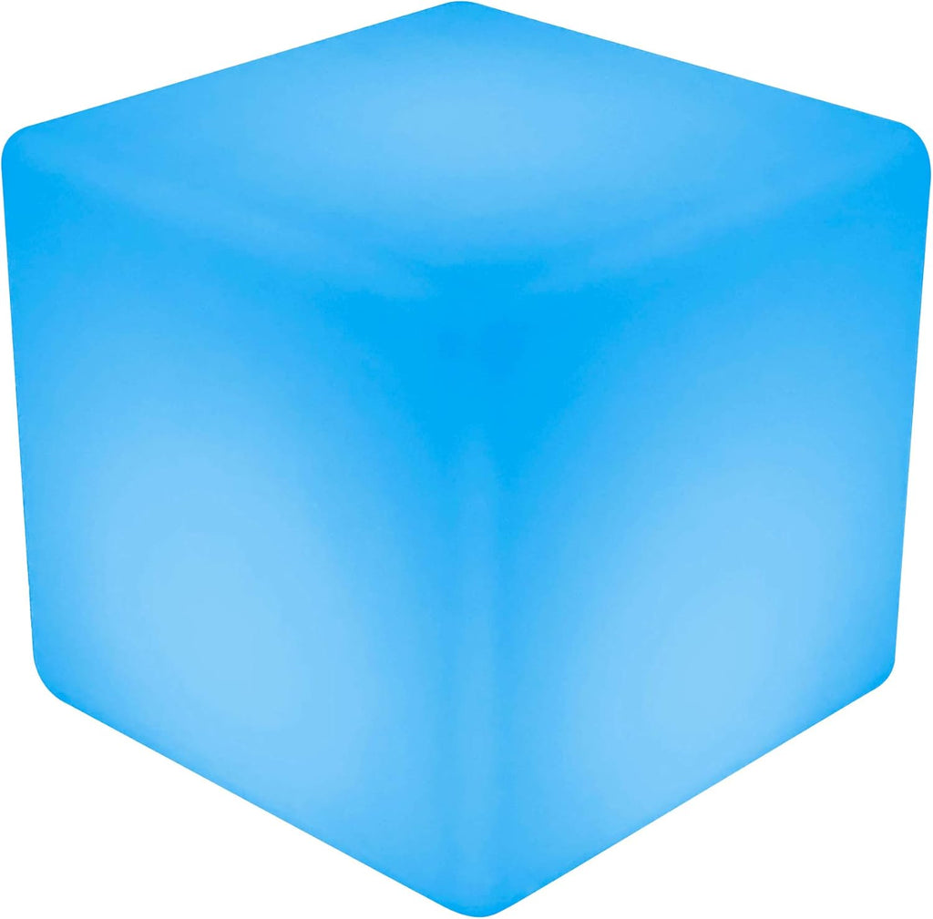 12-Inch LED Rechargeable Decorative Light Cube | Waterproof, Dimmable, Adjustable RGB Color Changing with Remote Control for Indoor Outdoor Decorative Lighting
