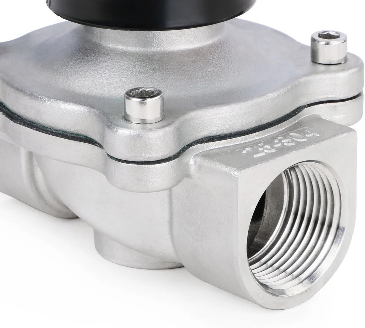 U.S. Solid 1 inch Stainless Steel Electric Solenoid Valve 110VAC Normally Closed Air Water(Pack of 16)