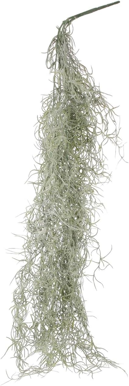 BESTOYARD 36-Inch Realistic Artificial Spanish Moss, Large Faux Hanging Plant Vine for Indoor Home Decor, Terrarium, Wreath & DIY Crafts