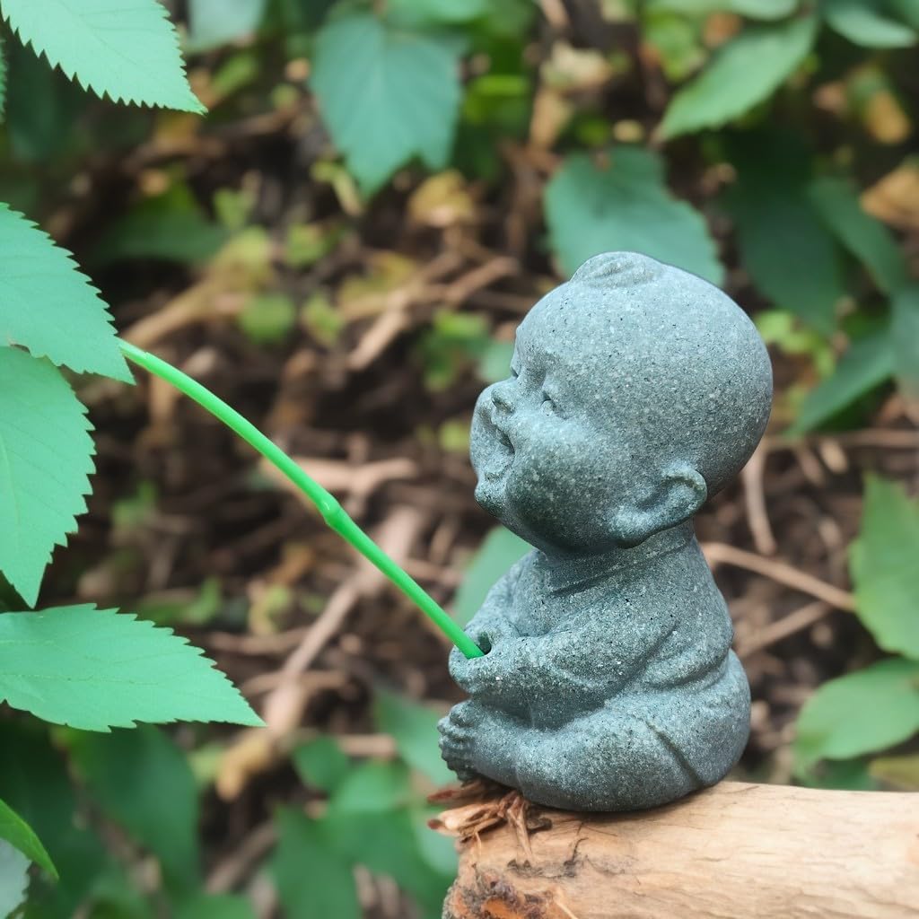 livelyfish Mini Fishing Boy Statue Fisherman Figurine for Fairy Garden Aquarium Pond Bonsai Fish Tank Accessories Decoration, A