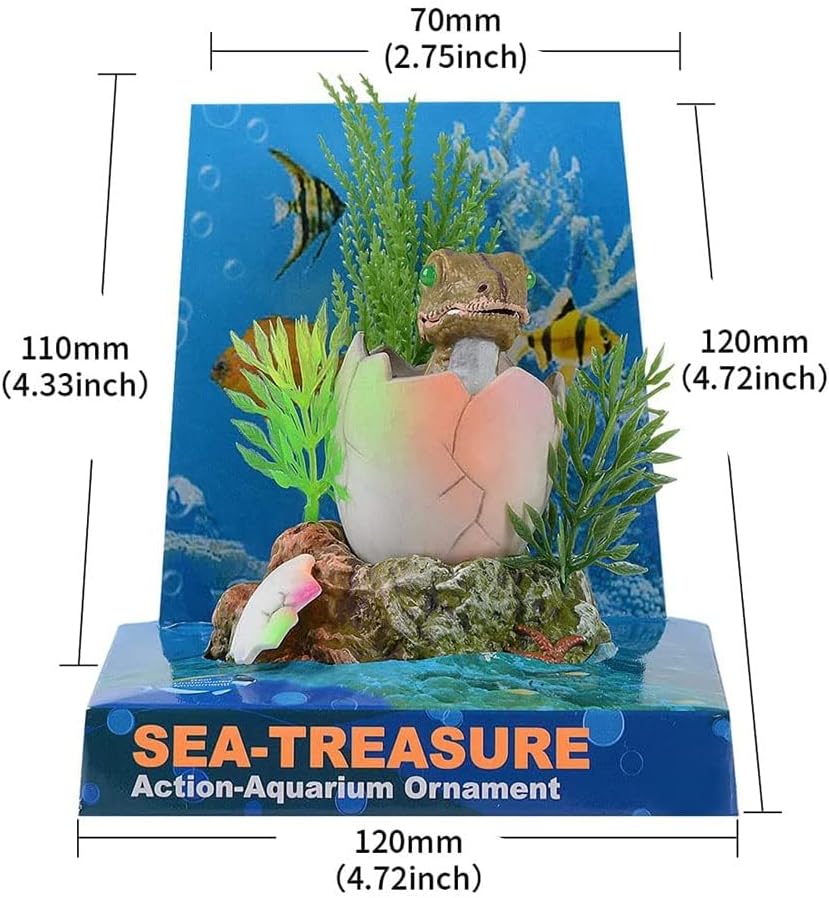 Aquarium Dinosaur Thematic Decorations Fish Tank Dinosaur Egg Oxygen Action Air Bubble Crafts for Aquarium,Fish Tank Ornaments