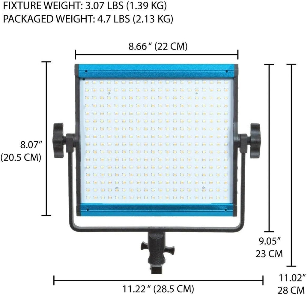 Dracast X Series Bicolor LED500 Kit - 3 Pack Includes Panel Lights, Stands, Barndoors, Travel Case | Bluetooth App Control | 3200K - 5600K LED Video Light Kit | Dimmable Lighting 0-100% | CRI TLCI 96+