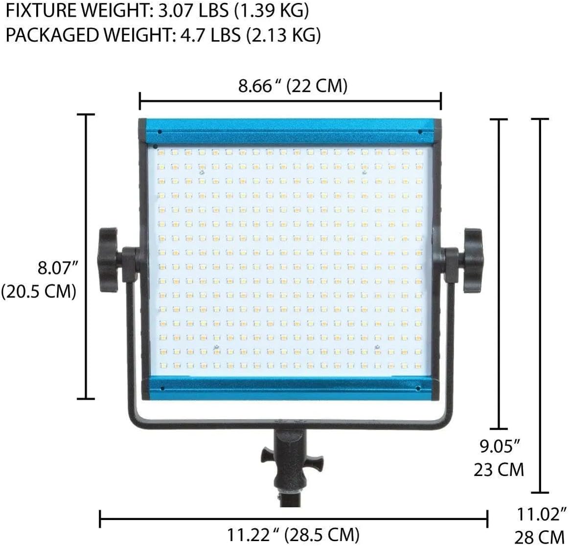 Dracast X Series Bicolor LED500 Kit - 3 Pack Includes Panel Lights, Stands, Barndoors, Travel Case | Bluetooth App Control | 3200K - 5600K LED Video Light Kit | Dimmable Lighting 0-100% | CRI TLCI 96+