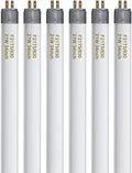 F21T5/830 21 Watt 34 Inches T5 Fluorescent Light Bulb, 3000K Warm White, 2100 Lumens, 20000 Hour Lifespan, Mini Bi-Pin Base, 6 Pack