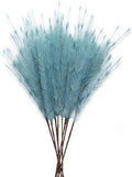 UiiziC Faux Pampas Grass 8 PCS 30"/76cm Dried Fluffy Artificial Flowers Ascendant Grass for Vase Fillers Wedding Party Bouquets Home Hotel Centerpieces Decor (Dusty Blue)