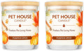 One Fur All Pet House Fall Candles, Long Lasting, Clean Burning, Soy Wax Scented Candles for Pet Odor, Pumpkin Spice, 2 Pack