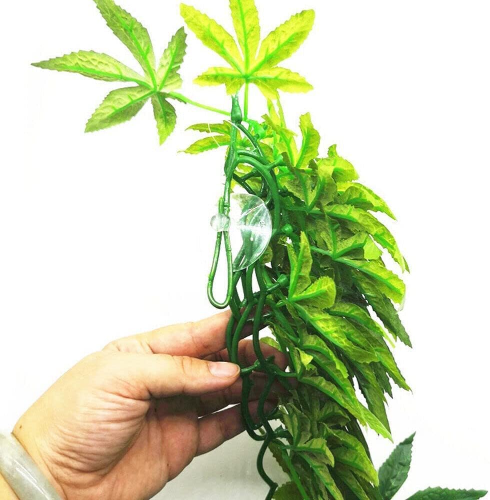 DSOAR 40cm/16in Aquarium Decorations Artificial Plants Fake Plastic Water Grass for Fish Tank Aquarium Decor Hanging Plants