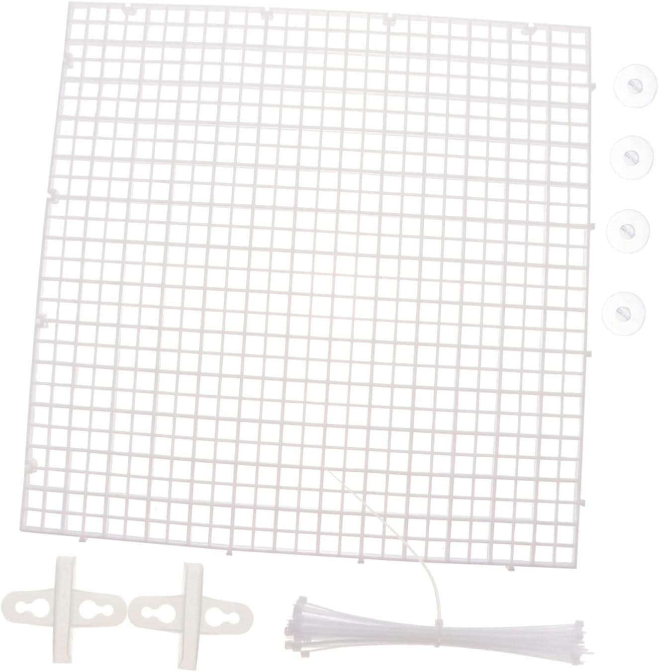 POPETPOP Fish Tank Dividers Aquarium Grid Mesh Isolation Panel for Breeding PVC Material