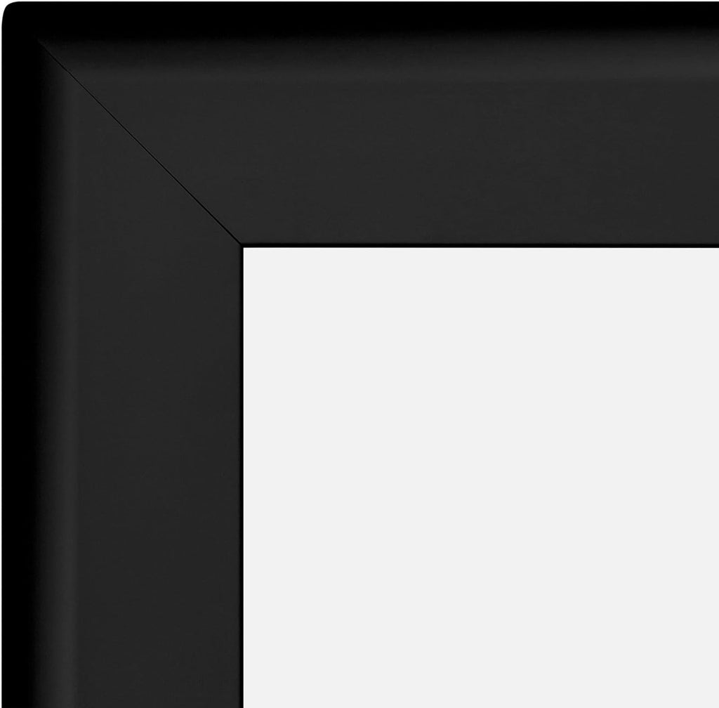 SnapeZo Black Poster Frame 32x50 Inches, 1.7" Aluminum Profile, Front-Loading Snap Frame, Wall Mounting, Wide Series