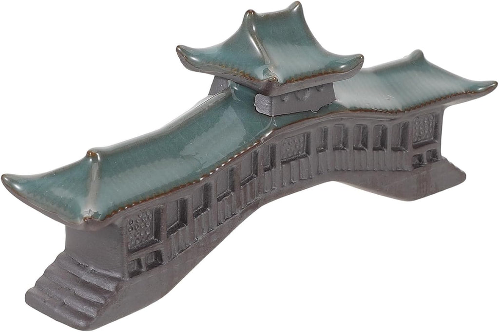 LUOZZY Miniature Bridge Aquarium Ornament Fish Tank Decor Zen Garden Statue Micro Landscape Desktop Bonsai Rockery Asian Accessories