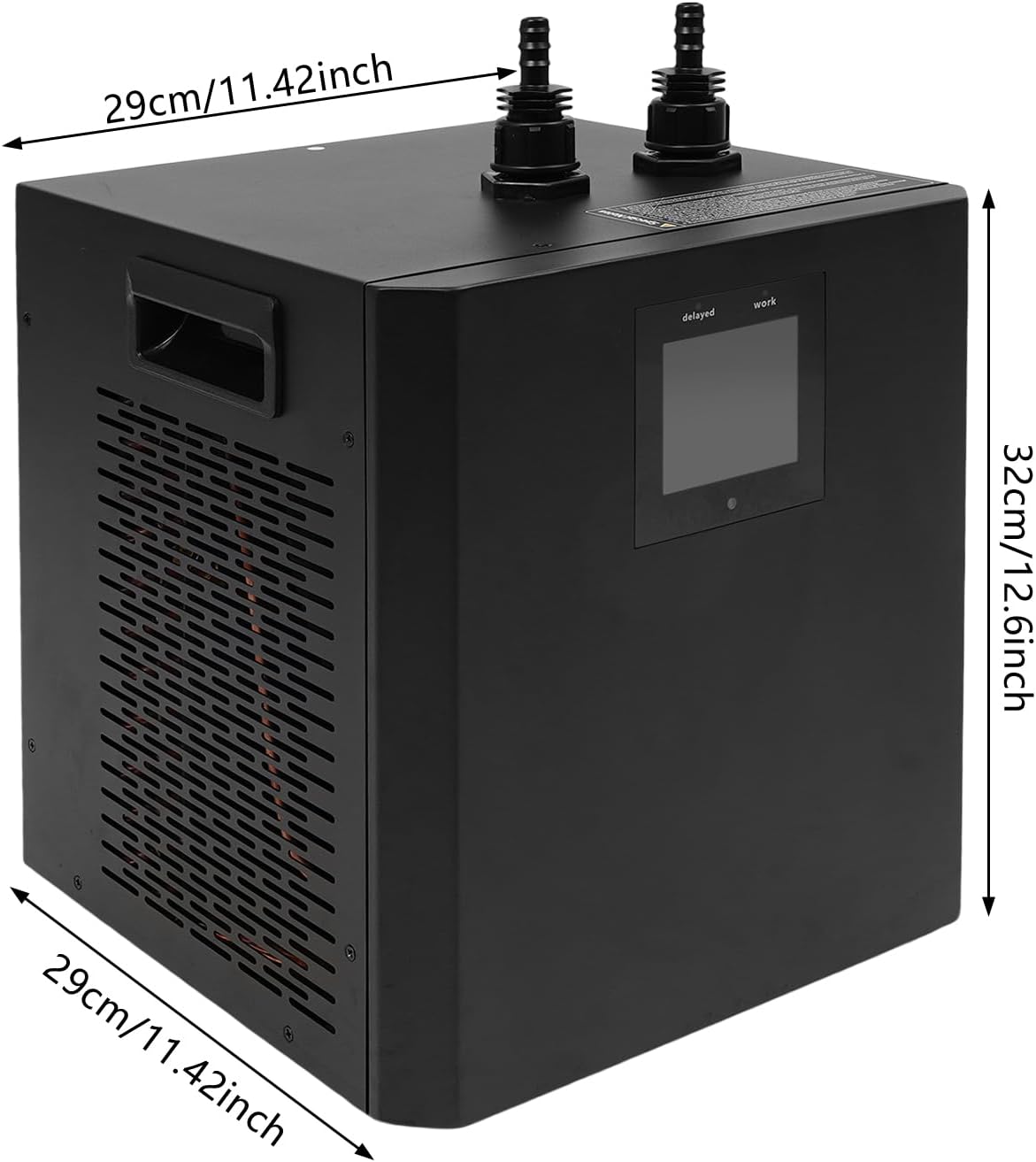 Aquarium Chiller 1/3HP 79.25Gal 300L Fish Tank Water Cooler, Hydroponic Water Chiller Cooling System with LCD, Water Pump, Remote Control for Axolotl Coral Jellyfish, Seawater & Fresh Water