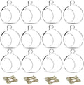 12 Pcs 3.15"/ 8cm Hanging Glass Tealight Holder Globe Plant Terrariums Glass Orbs Air Plants Tea Light Candle Holders Home Decor Indoor Outdoor Garden DIY Gifts (9 Pcs + 3 Pcs)