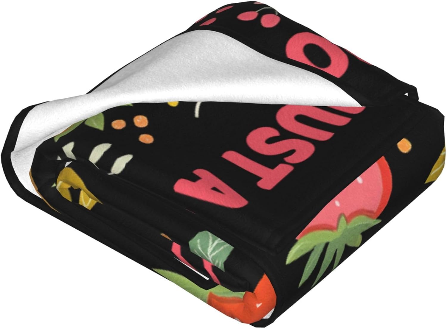 Just A Girl Who Loves Strawberries Throw Blanket Cute Strawberry Fruits Print Throw Blankets Gifts for Couch Sofa Bed Stuff Decor Soft Cozy Fleece Plush Warm Flannel Bedding for Lover 60"x80"