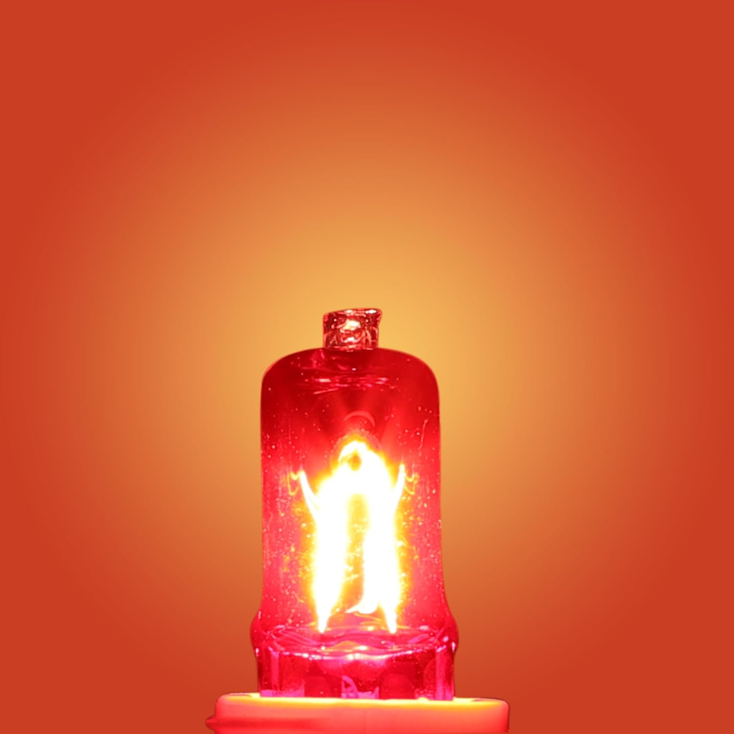 Reptile Heat Lamp G9 Bulb 50W 120V 2 Pin 3 Pack Base Light Bulb Replacement Dimmable Warm Red