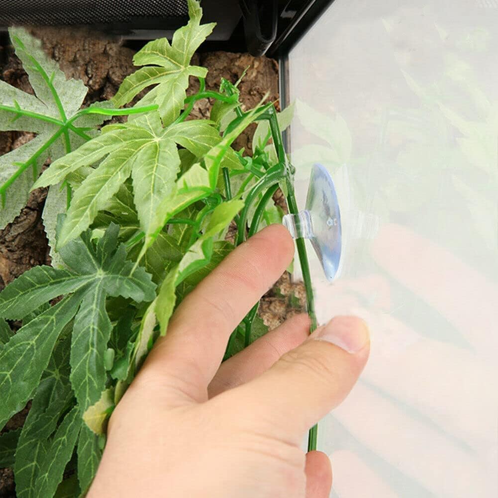 DSOAR 40cm/16in Aquarium Decorations Artificial Plants Fake Plastic Water Grass for Fish Tank Aquarium Decor Hanging Plants