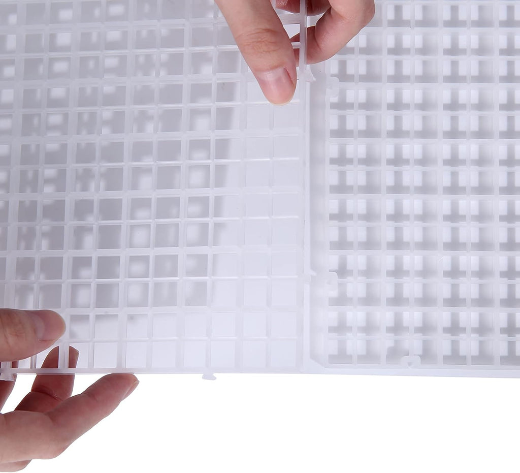 Aquarium Fish Tank Bottom Isolation, Grid Divider Tray Egg 4 Pcs (L 4pcs)