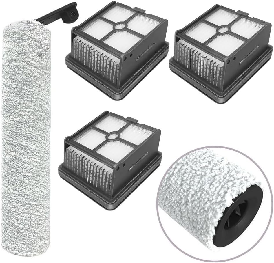 Roller Brush and HEPA Filter Set for G10 for Combo Cordless for Dreame H12S H12S AE Wet Dry Vacuum Cleaner Replacement Parts