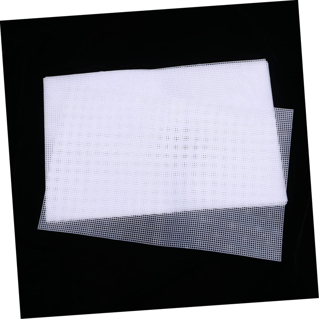 Happyyami 5pcs Plastic Mesh Grid for Fish Tank Use Handmade Mesh Flexible Design for Aquarium Divider and Craft Projects White