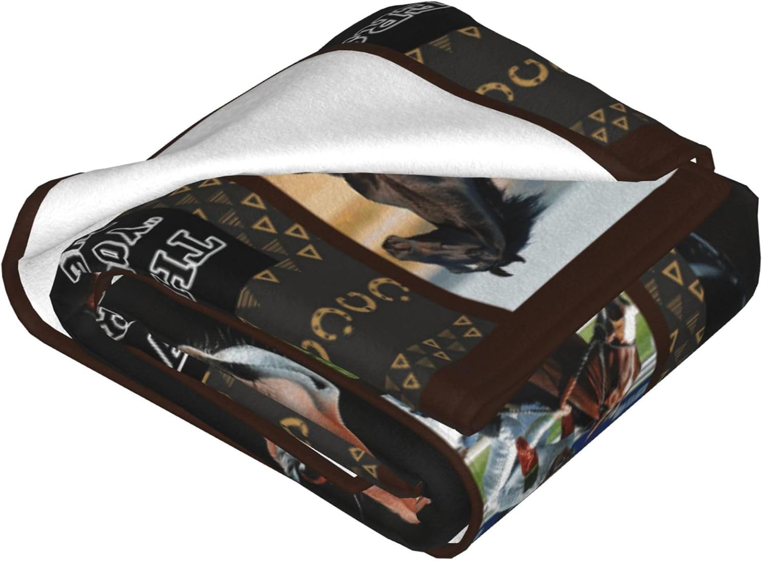 Horserace Throw Blanket Horse I Am The Storm Print Throw Blankets Gifts for Couch Sofa Bed Stuff Decor Soft Cozy Fleece Plush Warm Flannel Bedding for Lover Men Women 40"x50"