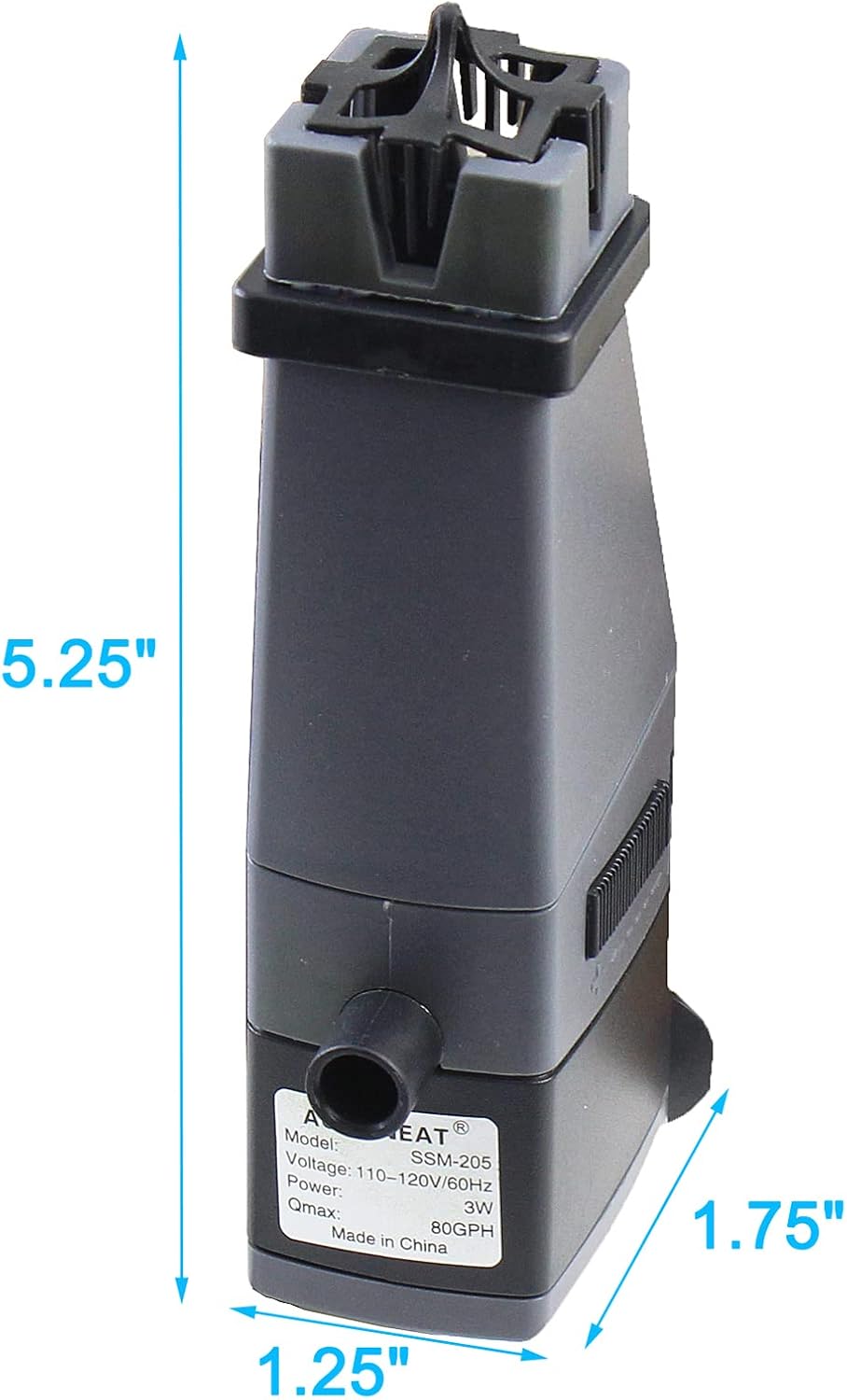 AQUANEAT Aquarium Surface Skimmer, Protein Skimmer, Internal Filter for Aquarium, 80GPH