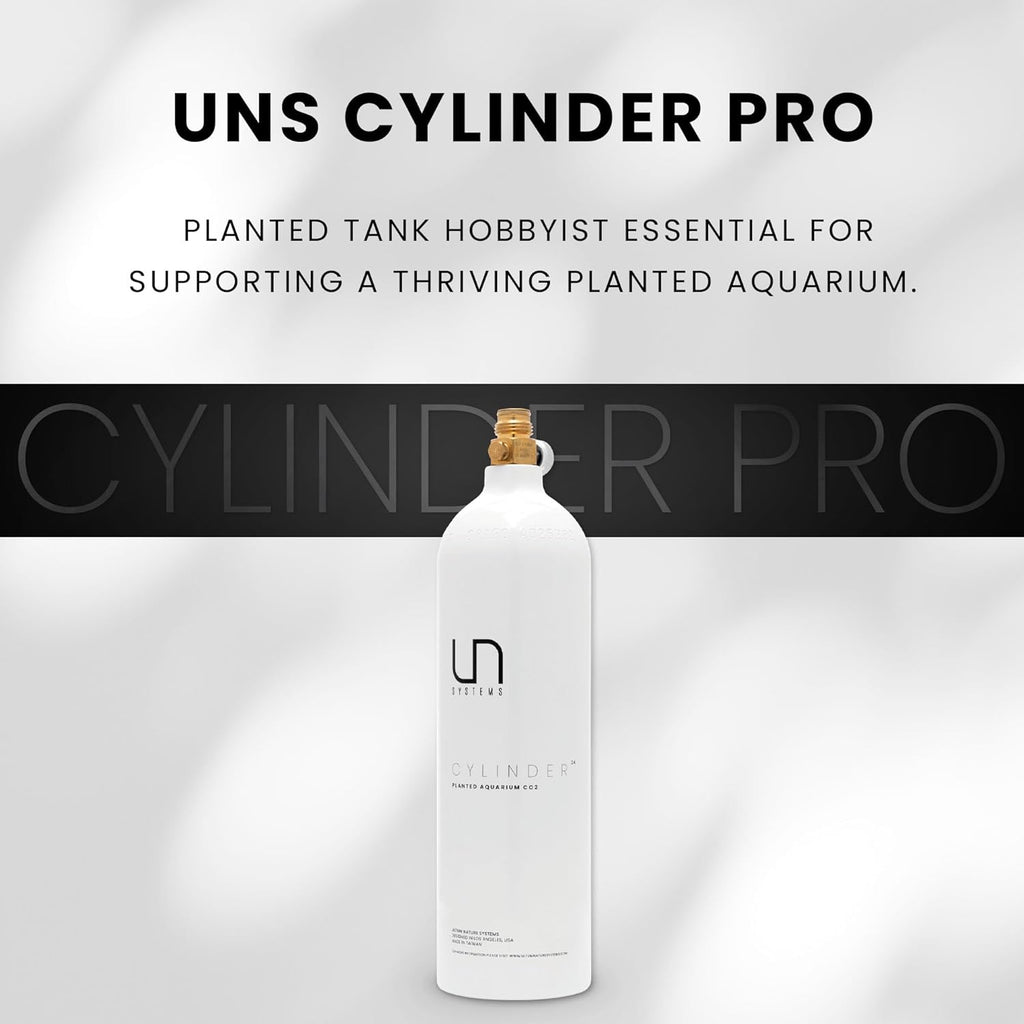 Ultum Nature Systems CO2 Cylinder Pro for Planted Aquariums - CO2 Tank with On/Off Valve, Aluminum CO2 Canister for Aquarium Plants - Tank for Fishtank CO2 & Aquarium Accessories - (24 oz)