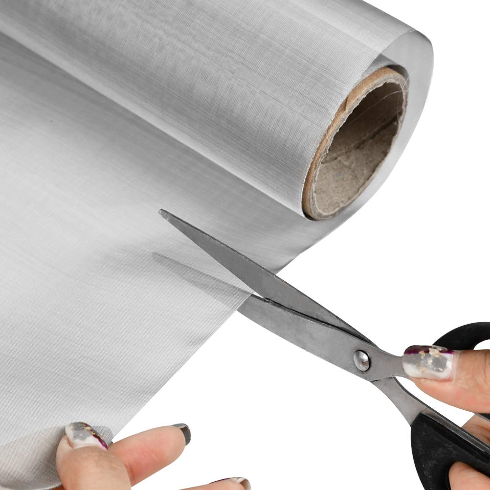 TIMESETL 304 Stainless Steel Woven Wire 200 Mesh - 12"X 40" Filter Screen Sheet Filtration Cloth