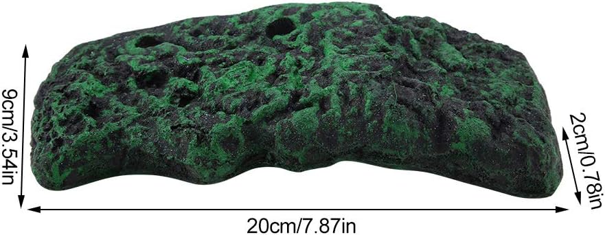 Turtle Basking Automatic Floating Turtle Pier Terrapin Dock Frogs Reptile Ramp Terrarium Ornament with Suction Cup for Semi Aquatic Animals(S)
