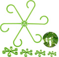 20pcs Plant Stem Support, Unique Design Stem Supports for Indoor Plants, Monstera Plant Support for Thriving Growth, Four Different Size Combinations Indoor Plants Accessories (Green)