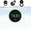 Carefree Fish Aquarium Digital Thermometer Cordless Replaceable Battery LED Display Temperature Measurement Error ±1℉(US Patent Number:D1038779S)