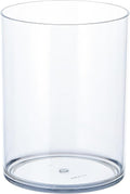 Clear Acrylic Flower Vase Centerpiece，Acrylic Cylinder Vase Decorative Wide Mouth for Flower, Plastic Flower Vases for Home，Office，Wedding Party,5.9x7.9in