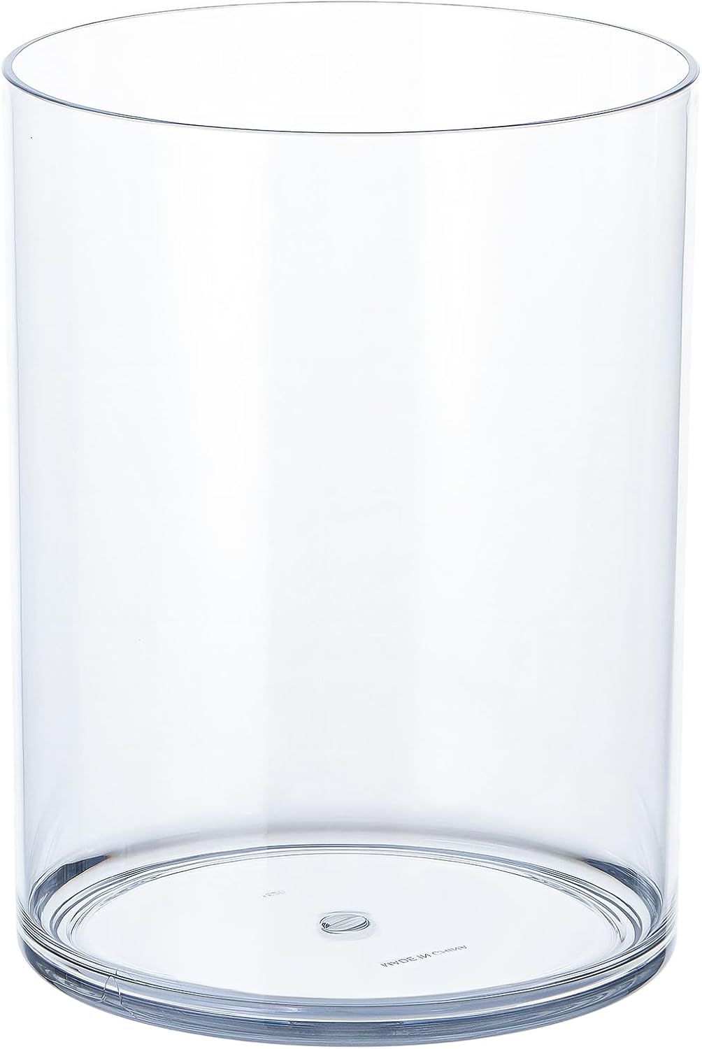 Clear Acrylic Flower Vase Centerpiece，Acrylic Cylinder Vase Decorative Wide Mouth for Flower, Plastic Flower Vases for Home，Office，Wedding Party,5.9x7.9in
