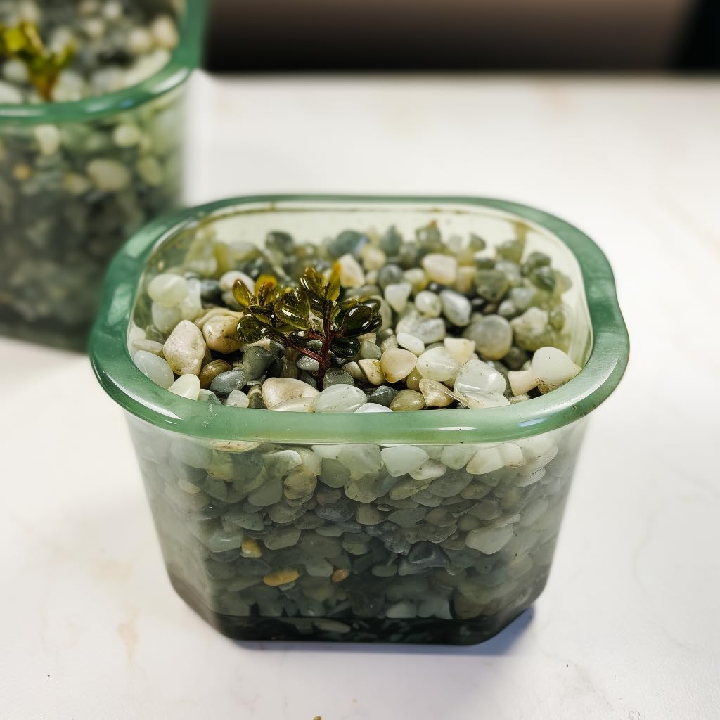 CONSDAN 12 LBS Natural Gravel for Fish Tank, StoneCreek Betta Fish Aquarium Gravel, Vase Filler, River Rocks, Fish Tank Decorations, Perfect for Aquarium Decor, Fish Tank, & Indoor Plant, Jade