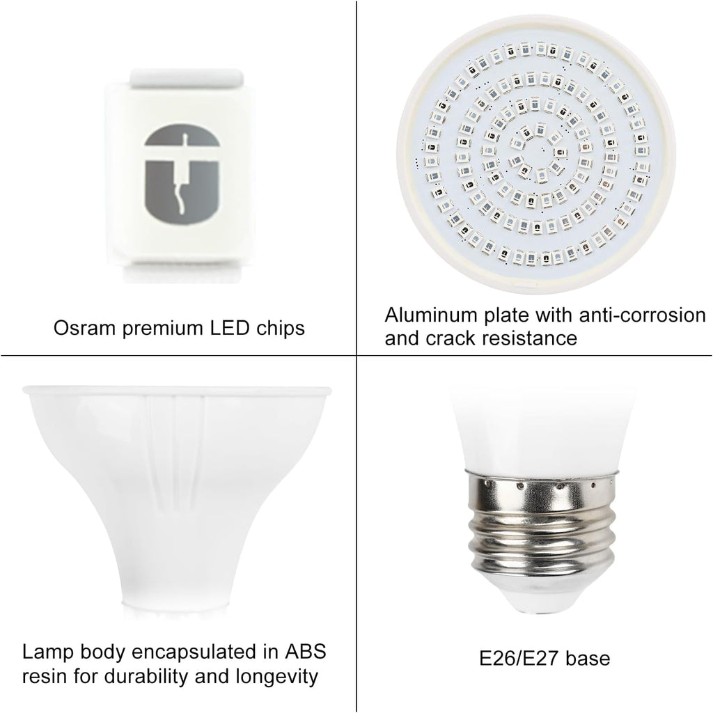120V 12W Blue SPA Light Ocean Dark Blue LED Bulb for Bathtub/SPA/Swimming Pool/Hot Spring/Fountain Super Bright Pool Lamp Replace 100W-300W Bulb Fits Pentair Hayward Light Fixtures E26 PAR20