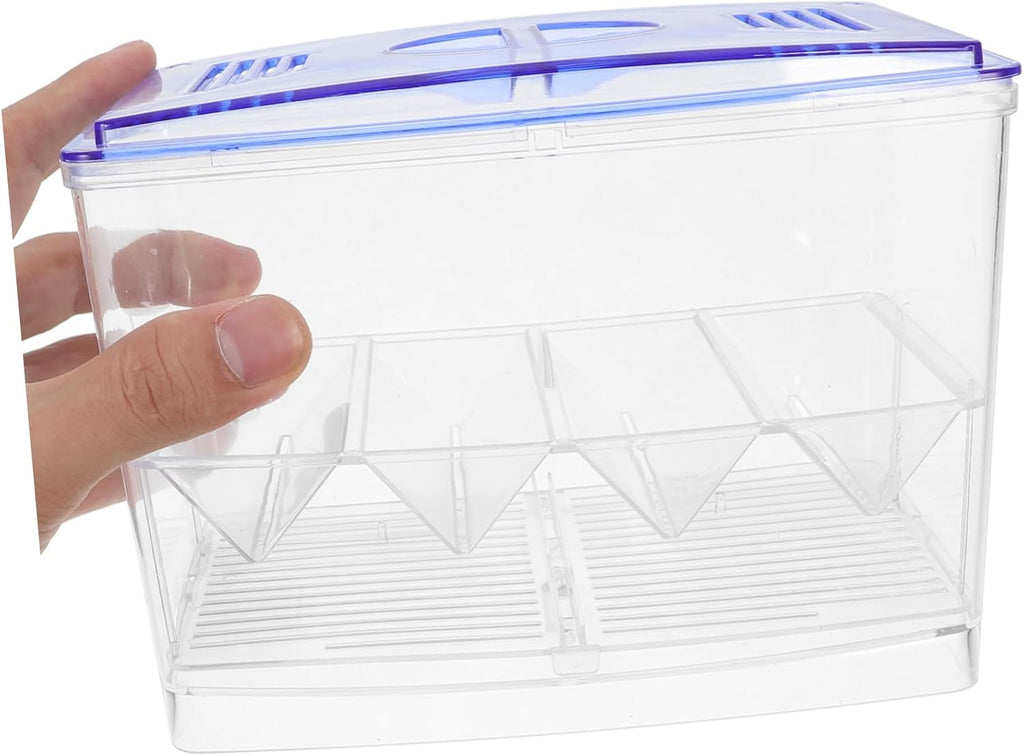 VANZACK Fish Breeding Box Transparent Isolation Tank for Fry and Adult Fish Temperature Control Incubator Durable Guppy Nursery with Easy Viewing for Aquariums