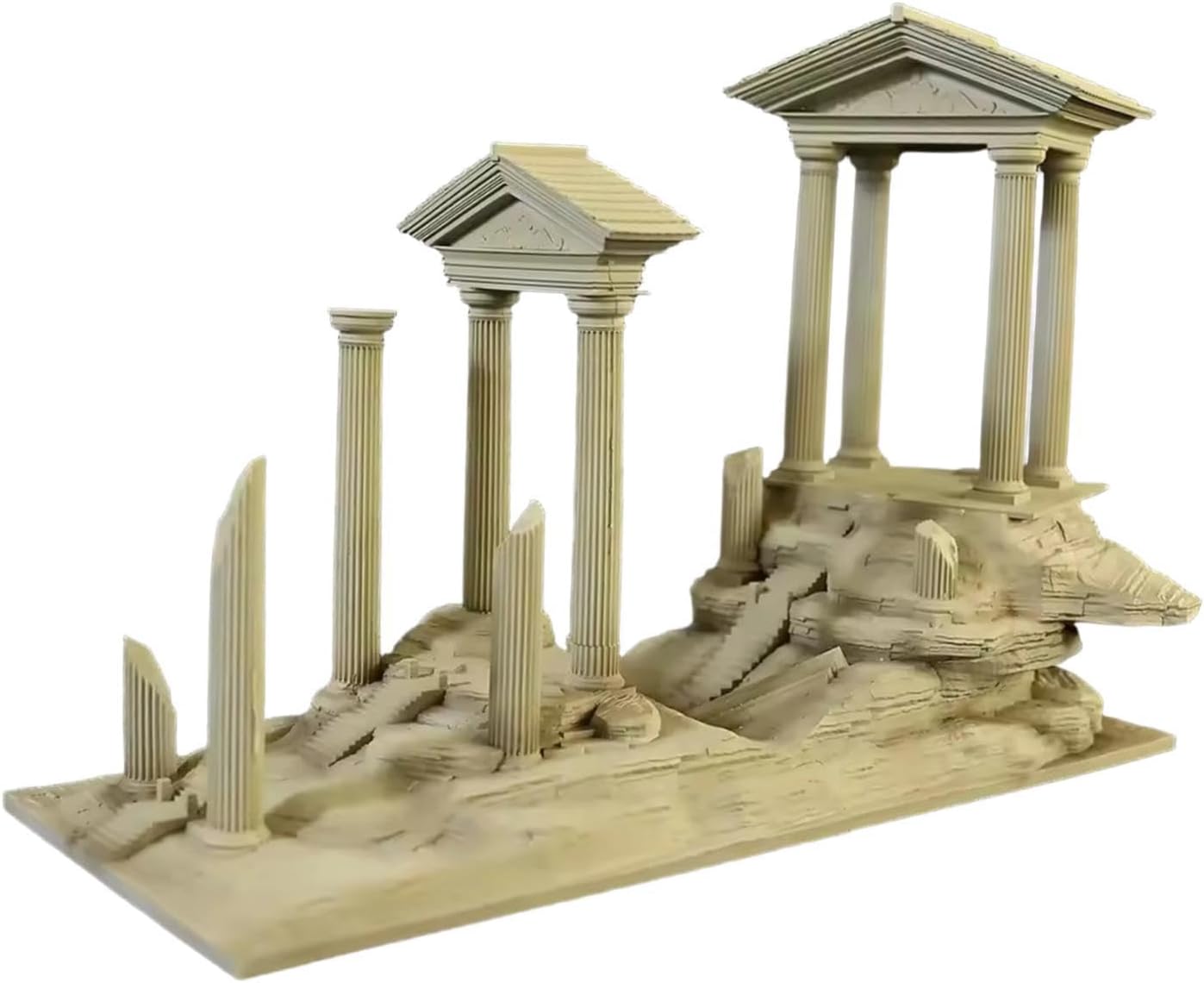Aquarium Landscape Statue Resin Landscape Decor Roman Column Decoration