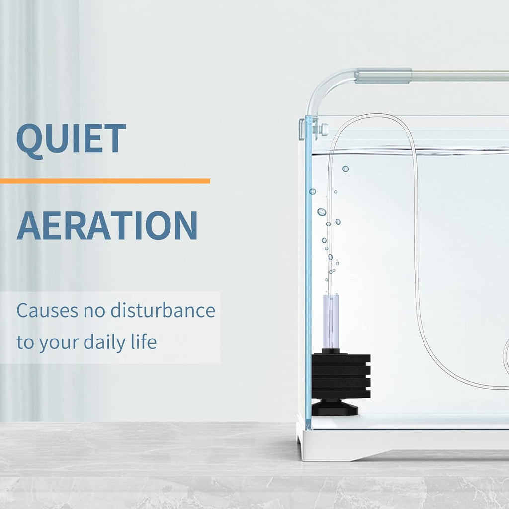 Pawfly Corner Sponge Filter Nano Quiet Betta Fry Shrimp and Small Fish Bio Foam Filter for Tiny Aquariums and Fish Tanks up to 10 Gallons (Air Pump Not Included)
