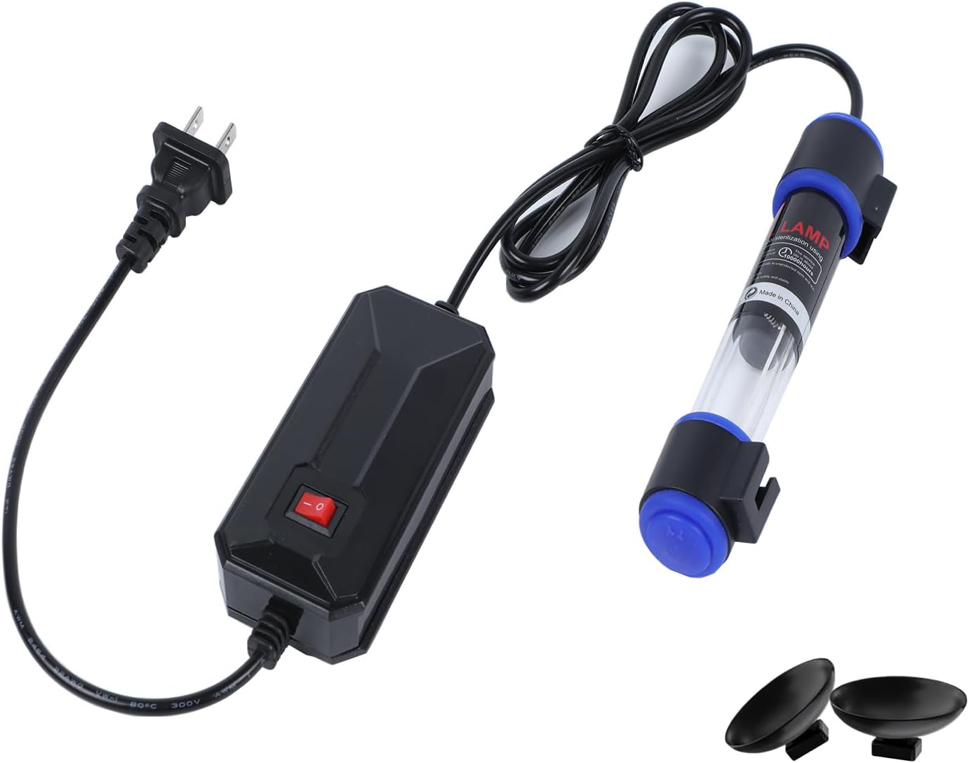 5W UVC Aquarium Light for Fish Tank and Pond – Quartz Tube Waterproof UV Lamp, Water Clarifier for Clearer Water