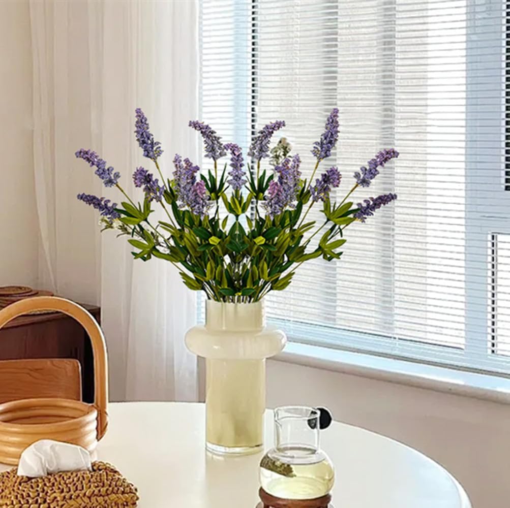 Melorca&Guilla Artificial Plants,3PCS 29" Green Faux Branches for Vase,Faux Greenery Stems Artificial Plants & Flowers for Shop Garden Office Home Décor (3, Purple Sage)
