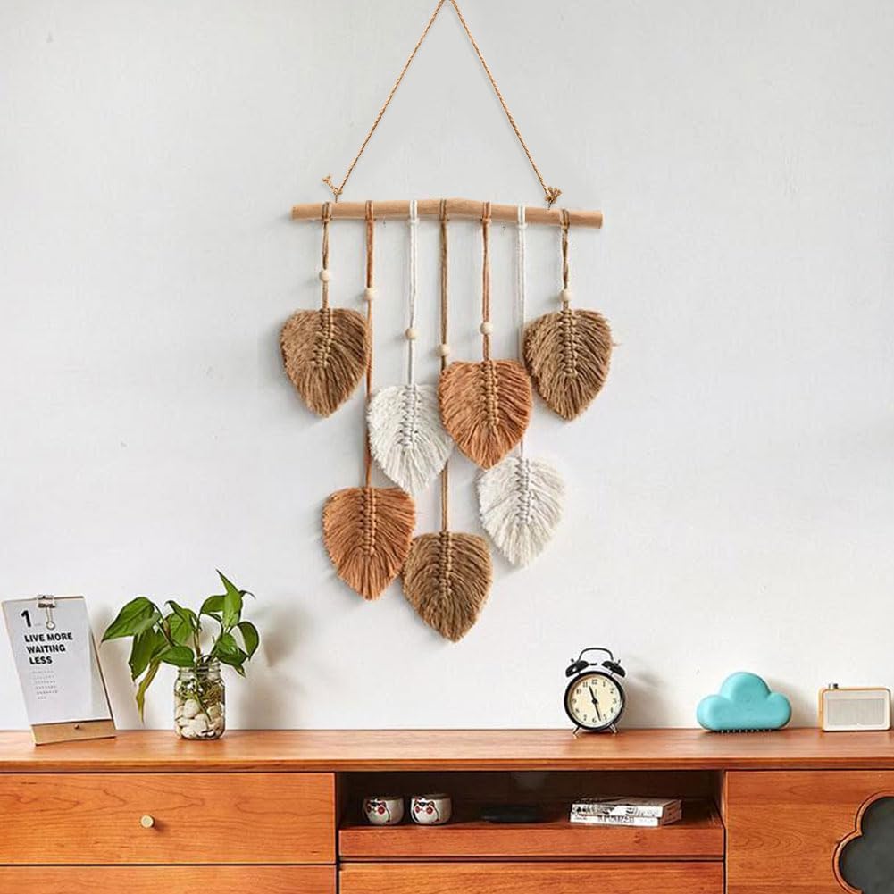 2Pcs 15.74 Inch Driftwood Decorative Branches with 5 Hooks, Rustic Wall Hanging Decor for Hanging Jewelry, Keys, Hats(COLOR:2Pcs)