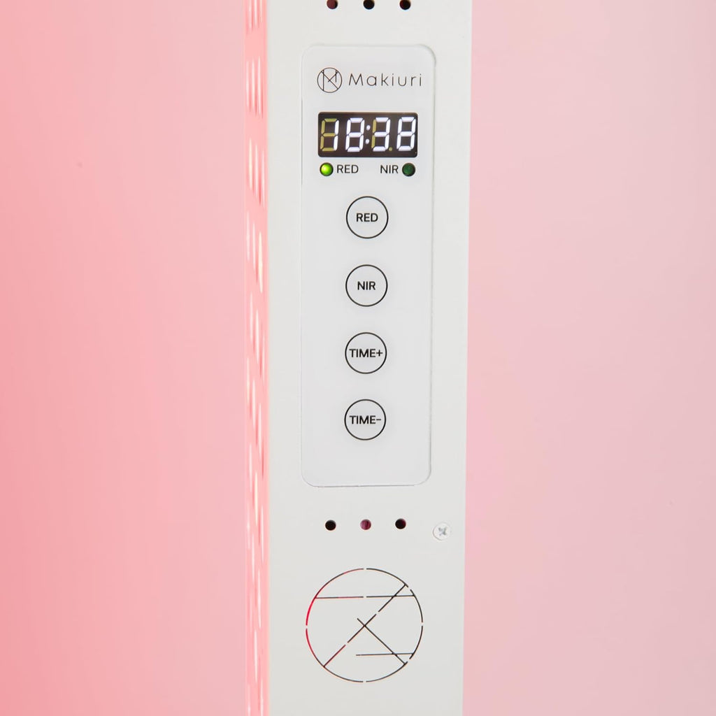 Makiuri Red Light Therapy Lamp | LED Light Therapy Panel for Face & Body | Infrared & Red Light in 5 Wavelengths | Supports Relaxation, Skin Appearance & Overall Wellness | Venus (White 120 LED)