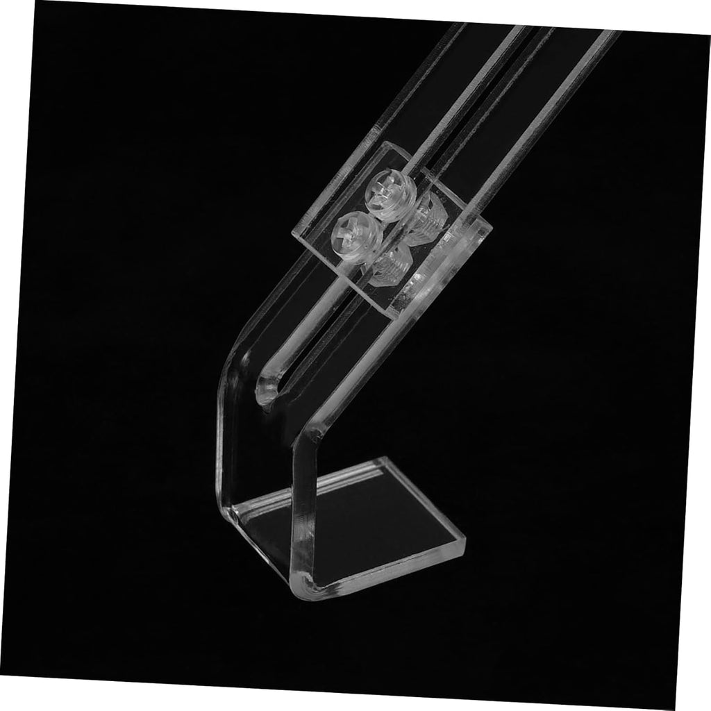 2Pcs Adjustable Aquarium Light Bracket Clips Metal Lamp Fixing Holder for Glass Terrariums Reptile Lamp Stand Claw for Secure Lighting Mount