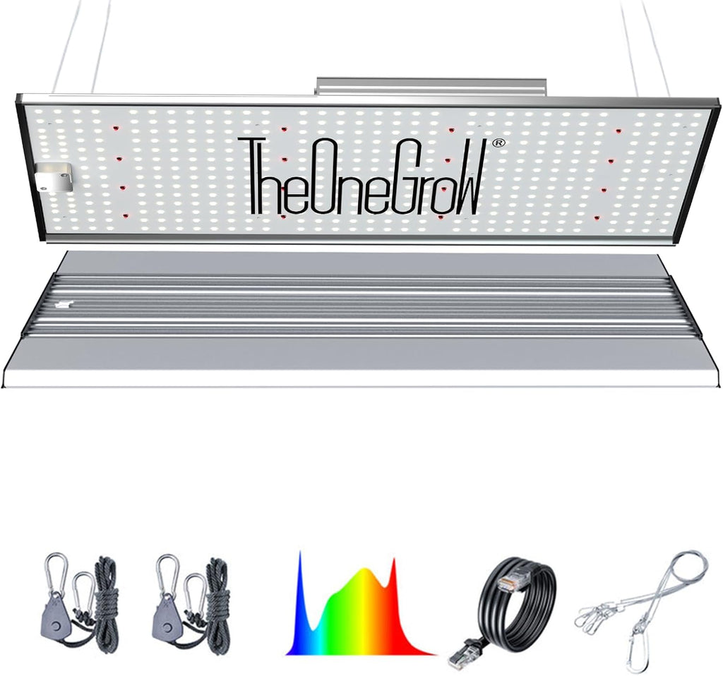 MA2000 200W LED Grow Light Full Spectrum | Commercial Plant Light Panel with Daisy Chain & Dimming | 2x4ft/4x4ft Coverage for Hydroponic Vegetables & High-Yield Plants