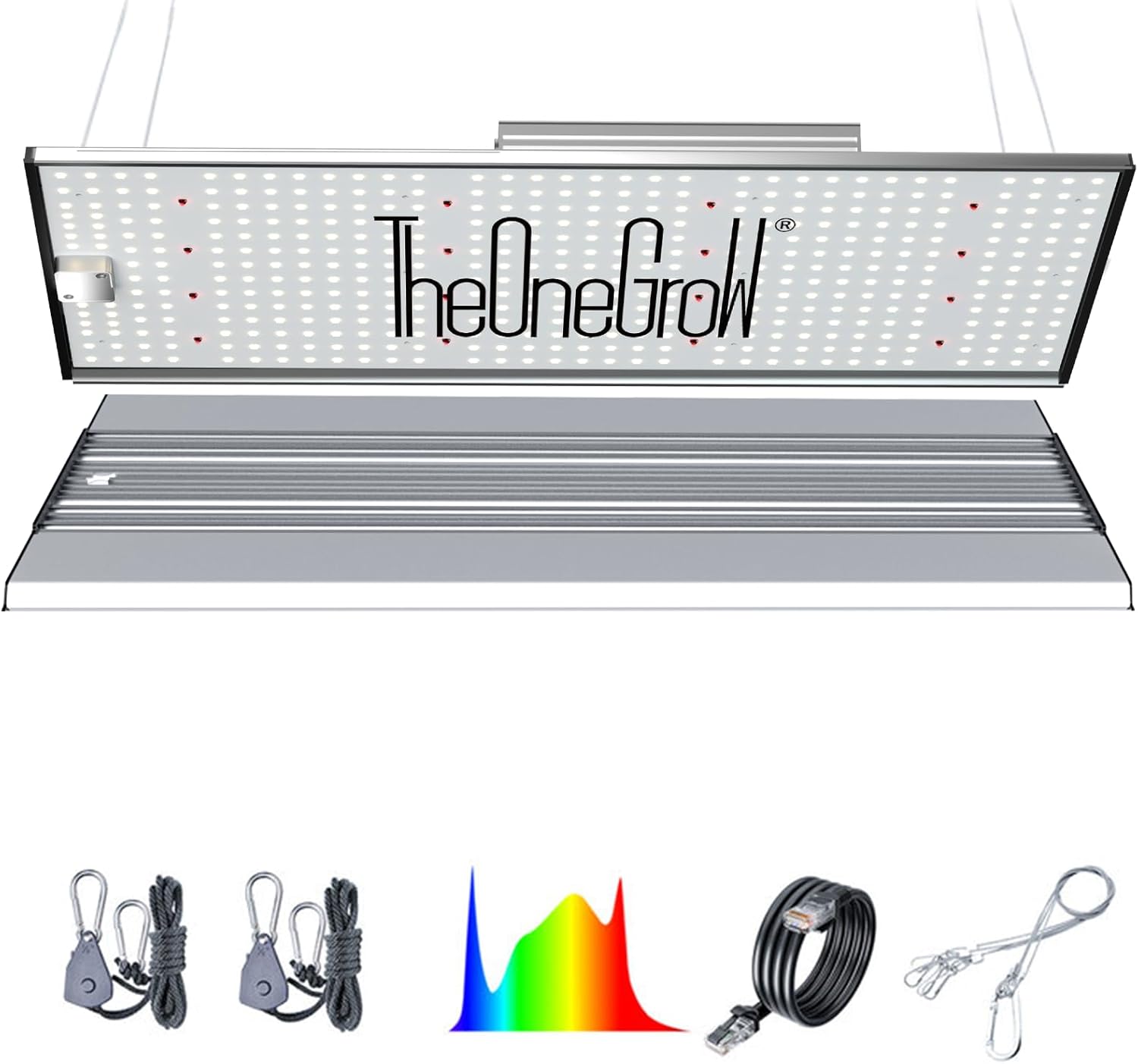MA2000 200W LED Grow Light Full Spectrum | Commercial Plant Light Panel with Daisy Chain & Dimming | 2x4ft/4x4ft Coverage for Hydroponic Vegetables & High-Yield Plants