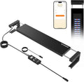 GLOWRIUM Saltwater Aquarium Light, Smart Reef Coral Fish Tank Light with Bluetooth + WiFi Dual Control App, DIY Spectrum, Brightness Adjustable, Anti-Drop, Real Time Water Temperature Sensor(48-60 in)