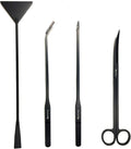 Aquarium Tweezers, Capetsma Stainless Steel Aquarium Plant Tools Long Aquascaping Tools Scissors Spatula Aquatic Plants Tool Set For Freshwater and Saltwater