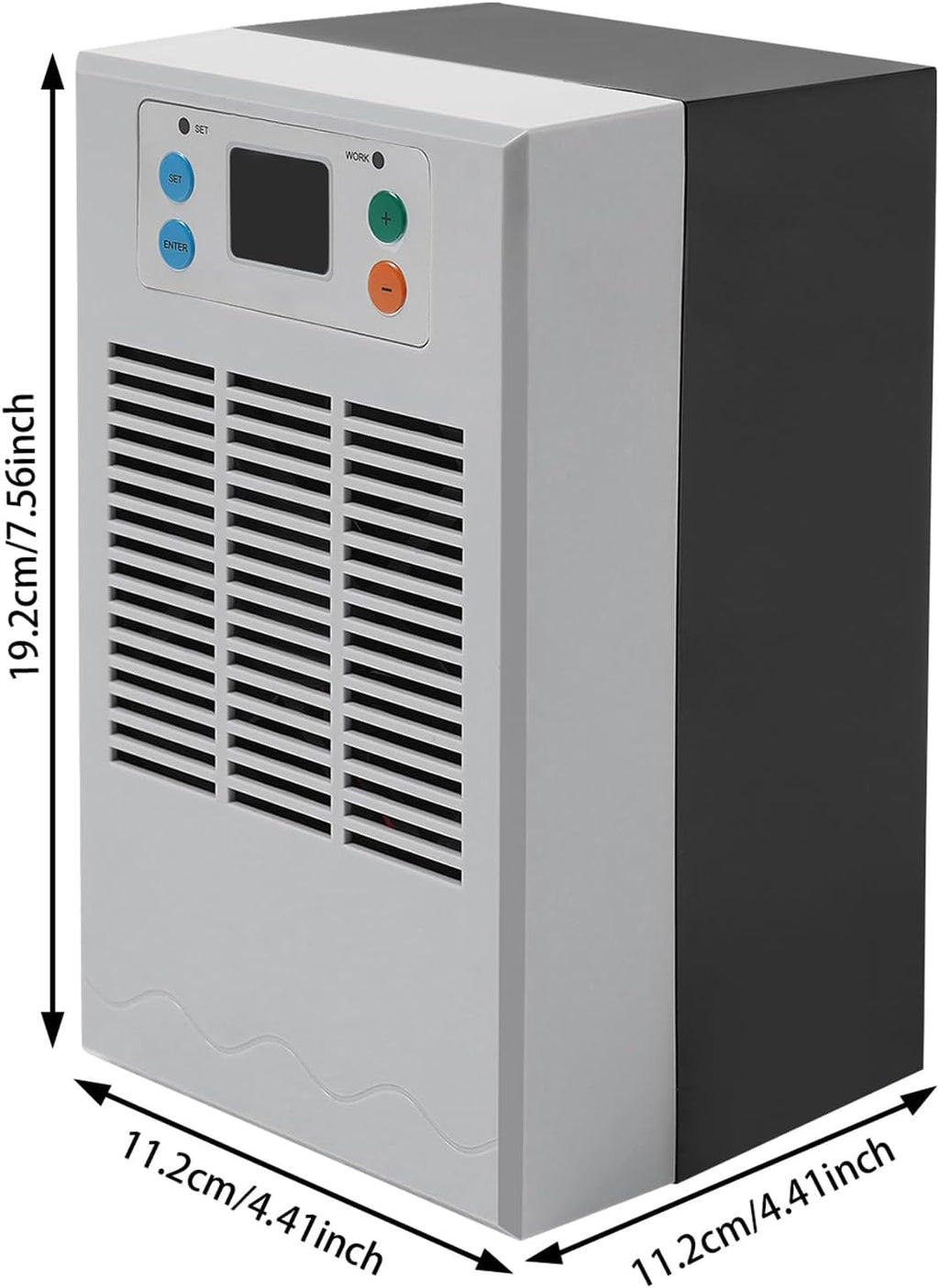 Aquarium Chiller 1/8HP 7.93Gal 30L Fish Tank Water Cooler, Quiet Hydroponic Water Chiller Cooling System with LED Display, Water Pump for Axolotl Coral Jellyfish, Seawater & Fresh Water