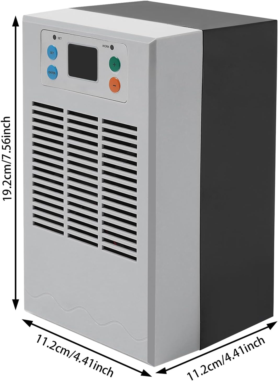 Aquarium Chiller 1/8HP 7.93Gal 30L Fish Tank Water Cooler, Quiet Hydroponic Water Chiller Cooling System with LED Display, Water Pump for Axolotl Coral Jellyfish, Seawater & Fresh Water