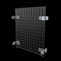 Fish Tank Divider Aquarium Acrylic Isolation Grid Board Divider with Suction Cups Accessories Transparent Plate Baffle Blocking Fish Partition Net Freshwater Ornament 25x30cm/9.84x11.81in