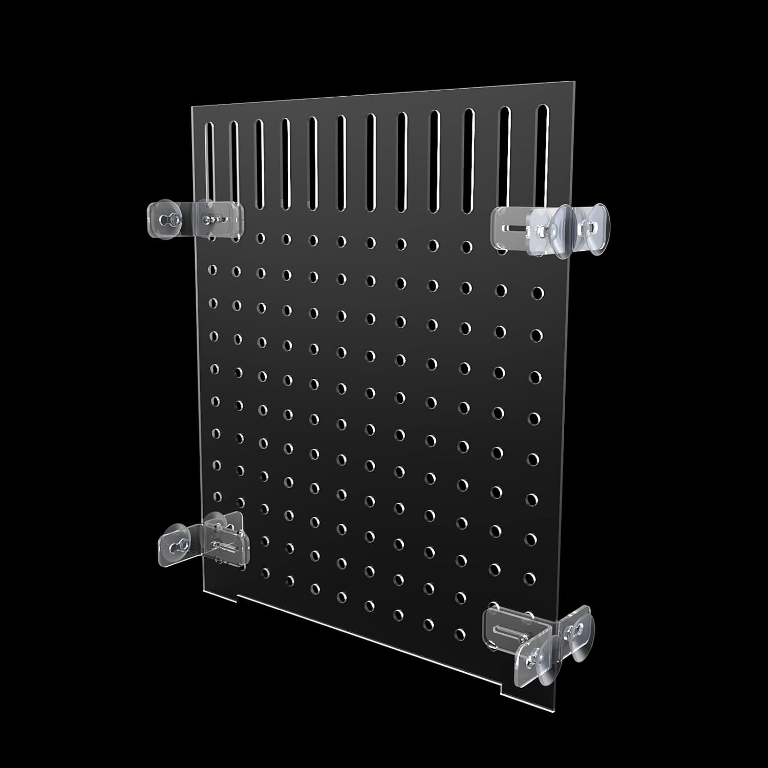 Fish Tank Divider Aquarium Acrylic Isolation Grid Board Divider with Suction Cups Accessories Transparent Plate Baffle Blocking Fish Partition Net Freshwater Ornament 25x30cm/9.84x11.81in