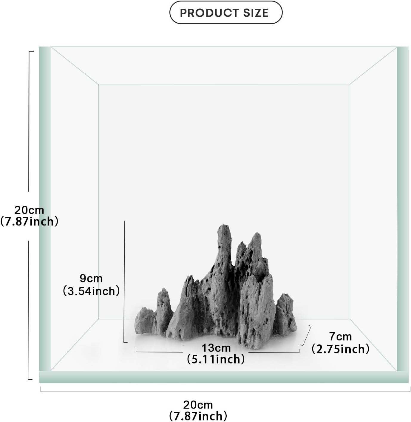FZONE Aquarium Rocks Aquascaping, Micro Resin Seiryu Rock for Aquascaping